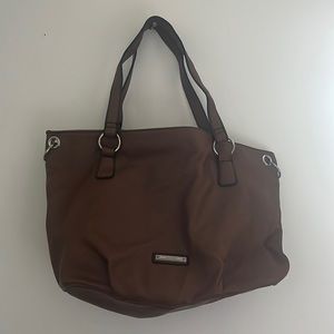 Brown tote bag